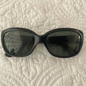 Ray-Ban Jackie Ohh Sunglasses, Black (RB4101)